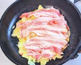 白菜もやしの豚玉チーズ焼き作り方9写真