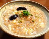 豆腐入り発芽玄米粥 梅干し&発酵玉葱作り方4写真
