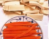 高野豆腐と人参の豚バラ肉巻き作り方1写真