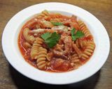 トマト缶とベーコンで簡単ショートパスタ作り方7写真