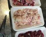 おばあちゃんの鶏皮モツ煮作り方1写真