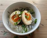m麺つゆだけ！手抜きの絶品煮卵(丼)作り方20写真
