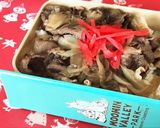 ランチ・お弁当♡15分DE舞茸入り牛丼作り方6写真