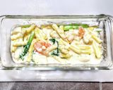 トースターでエビと里芋のマカロニグラタン作り方6写真