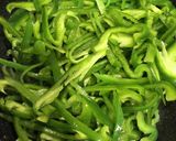 麺つゆで簡単　ピーマンのきんぴら作り方2写真