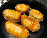 秋の味覚★アケビの肉詰め作り方5写真