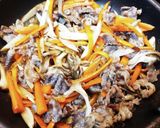 超簡単！牛肉と牛蒡と舞茸の炒め煮！！作り方8写真