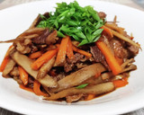 超簡単！牛肉と牛蒡と舞茸の炒め煮！！作り方9写真