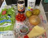 水菜とじゃがいものサラダ作り方1写真