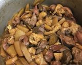 おばあちゃんの鶏皮モツ煮作り方6写真