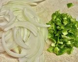 玉ねぎたっぷりのオムレツ作り方1写真