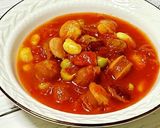 豆とウインナーのスパイストマト煮込み作り方5写真