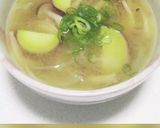 さつま芋ときのこで秋のお味噌汁作り方6写真