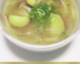 さつま芋ときのこで秋のお味噌汁作り方6写真