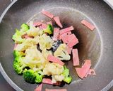 ブロッコリーとカリフラワーのカレー炒め作り方4写真