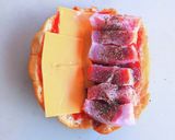 クロワッサンでベーコンチーズサンド作り方4写真