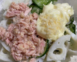 【作り置き】蓮根と胡瓜のツナマヨサラダ作り方4写真