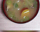 さつま芋ときのこで秋のお味噌汁作り方7写真