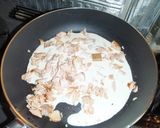 鮭とレタスのクリームパスタ作り方4写真