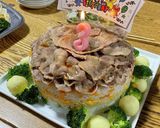 肉ケーキ！誕生日やパーティーに！作り方10写真