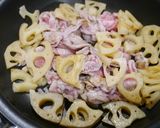 簡単！豚レンコン　胡麻花椒風味作り方2写真