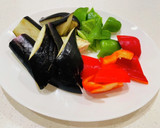 揚げない♡夏野菜とササミの揚げびたし作り方1写真