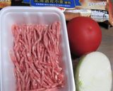 自家製トマトミート入り、カボチャ型パイ作り方1写真