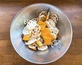かぼちゃとレンコンのバター塩糀きんぴら作り方3写真