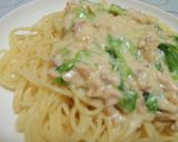 鮭とレタスのクリームパスタ作り方6写真