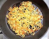 椎茸の佃煮と揚げナスのあんかけ焼きそば作り方3写真