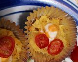 そうめん南瓜のミニトマトのせオーブン焼き作り方7写真