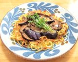 椎茸の佃煮と揚げナスのあんかけ焼きそば作り方7写真