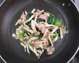 あわび茸のクリームパスタ作り方4写真