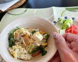 簡単☆鳥のささみと豆腐の雑炊作り方12写真