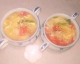 彩り綺麗な野菜のサッパリ中華スープ作り方2写真