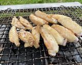 【キャンプ飯】手羽先の岩塩焼き作り方3写真