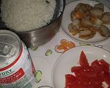 ほたてととまとの釜飯作り方1写真
