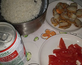 ほたてととまとの釜飯作り方1写真