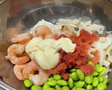 蓮根と海老、枝豆の明太マヨあえ作り方8写真