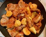 豚肉とじゃがいものキムチ煮作り方3写真