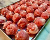 No2933揚げ肉玉とハーブトマトソース作り方9写真