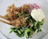 切干し大根とハムきゅうりのマヨサラダ作り方3写真