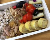 自分弁当・10月12日作り方1写真
