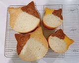 ミルク食パン☆猫パン1斤型と猫パン型ミニ作り方16写真