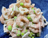 蓮根と海老、枝豆の明太マヨあえ作り方9写真