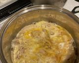 蓮根と鶏肉の卵とじ作り方3写真
