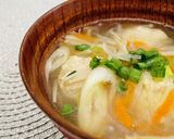 春雨と根菜入り鶏つくねのスープ作り方5写真