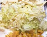マコモダケと白菜コーンのピリ辛炒め作り方1写真