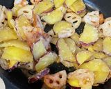 コスパも味も最高！薩摩芋と蓮根の甘辛炒め作り方7写真