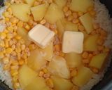 じゃがバタコーンの炊き込みご飯作り方3写真